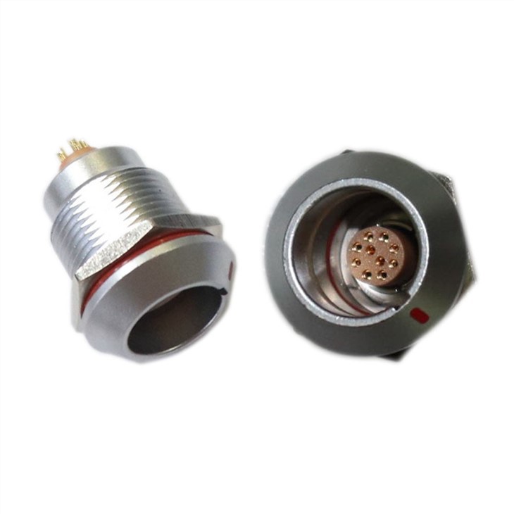 FGG EGG 1k Series 310 Push-Pull Self-locking Metal Straight Plug/ Fixed Socket Connector