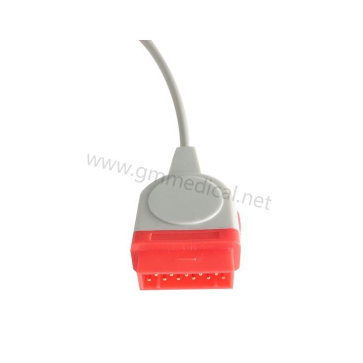 GE Compatible-Edward IBPInvasive Blood Pressure Transducer Adapter Cable,Rect. 11pin Edward-5pin .