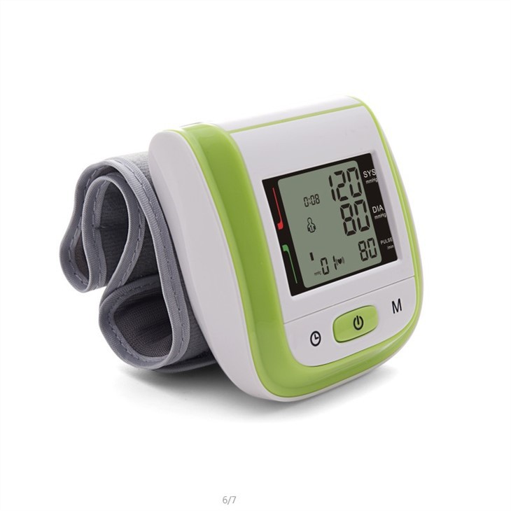 Health Care Fully Automatic Wrist Blood Pressure Cuff Monitor Platinum Digital LCD Wrist Cuff Blood Pressure Meter