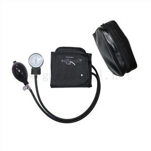 Puny manual de pressió arterial per a adults, puny de tub dual amb mesurador de pressió i bombeta d'inflació, amb bossa de porket.
