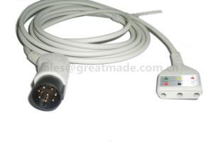 Compatible amb cable de Nihon Kohden ECG, 8 pines, dinar Yoke, 3 plom ， OEC-6102A