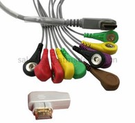 Nou compatible amb cable DMS300-4A Holter Cable d'una peça 10 cables, dinàmica dinàmica de les 24 hores cable de 10 derivats, ús ajustable AHA