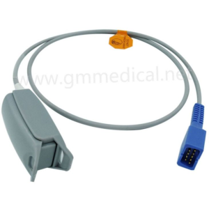 Spo Clip Clip Dedo per a adults 2 Sensible compatible amb Nellcor Oximax DB {{1}} Mascle 9 pin L=1 m Oximax Tech