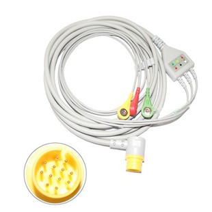 Cable ECG de desfibril·lador mèdic CU compatible